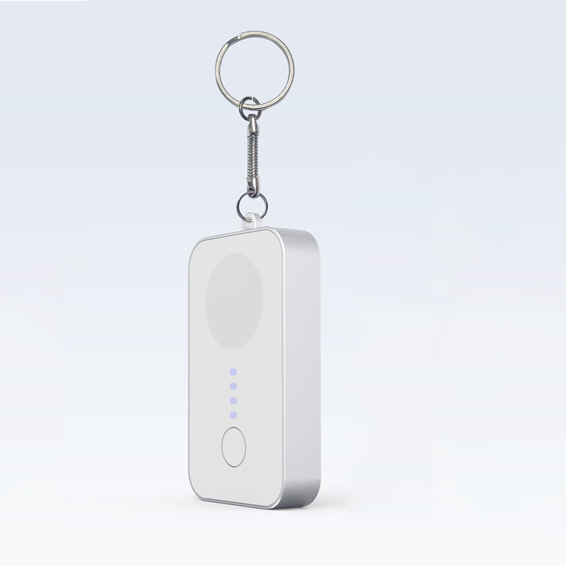 GaNinno ChargeMate MiniKey: Wireless Apple Watch Charger & Phone Power Bank Keychain