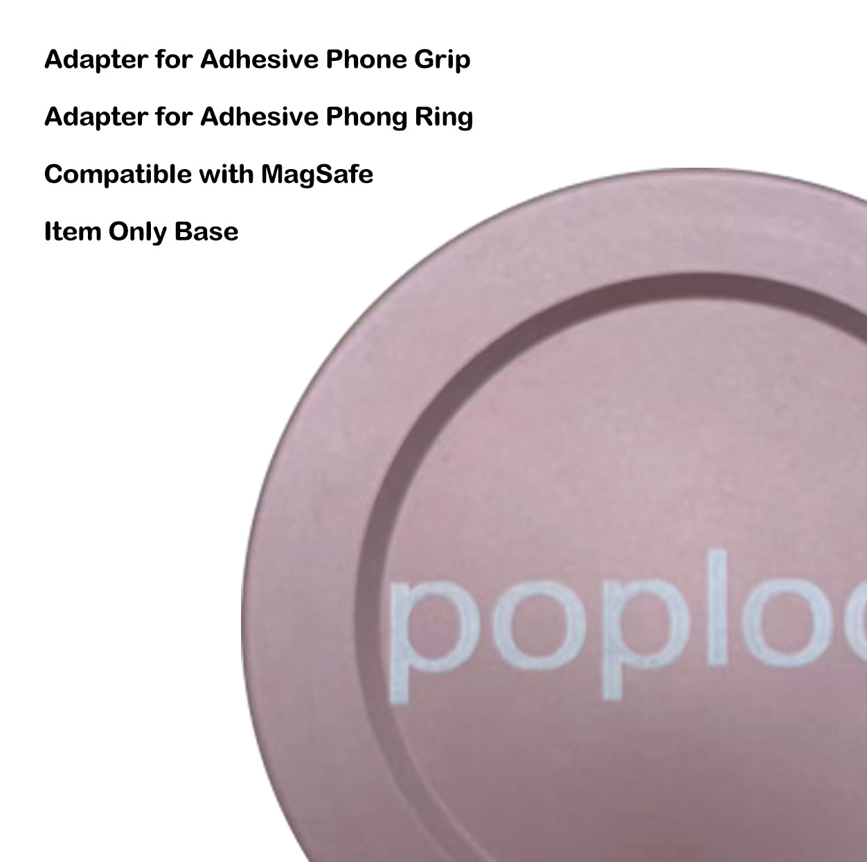 PopLock - Magnetic Base Compatile MagSafe Case, Light Pink