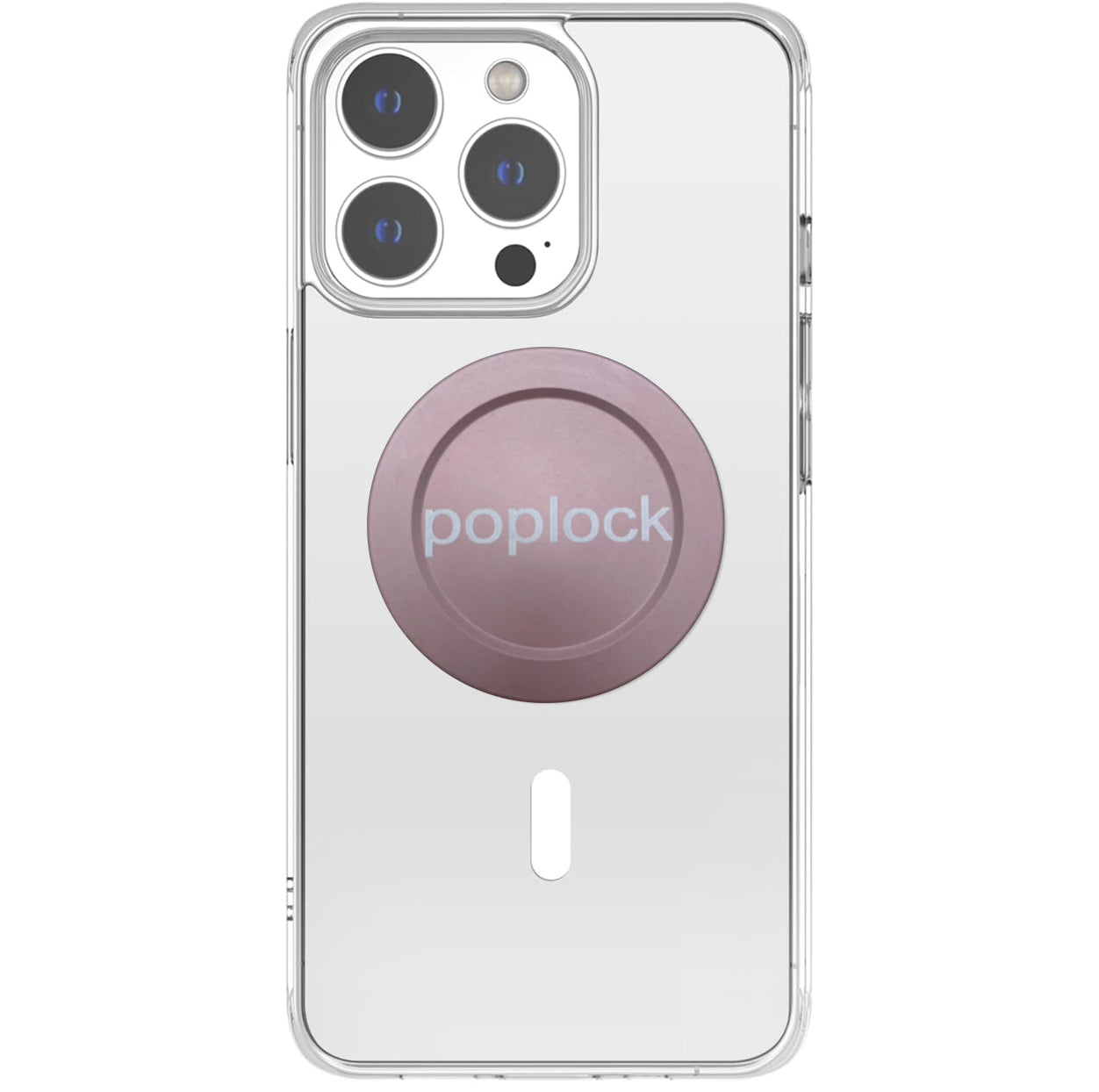 PopLock - Magnetic Base Compatile MagSafe Case, Light Pink