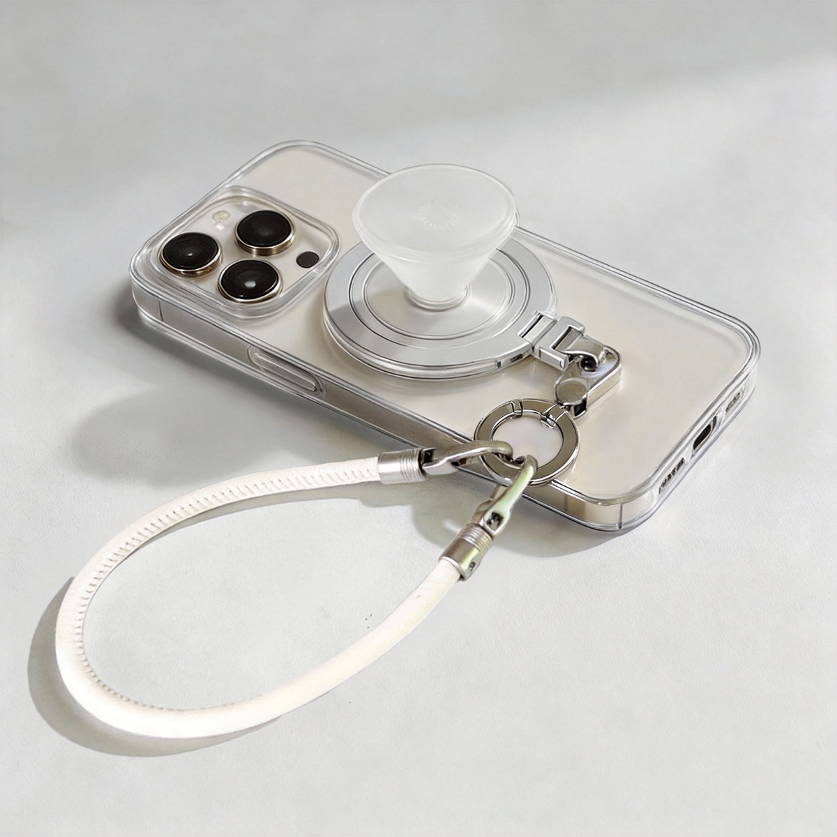 Soft Touch Wrist Strap – Beige