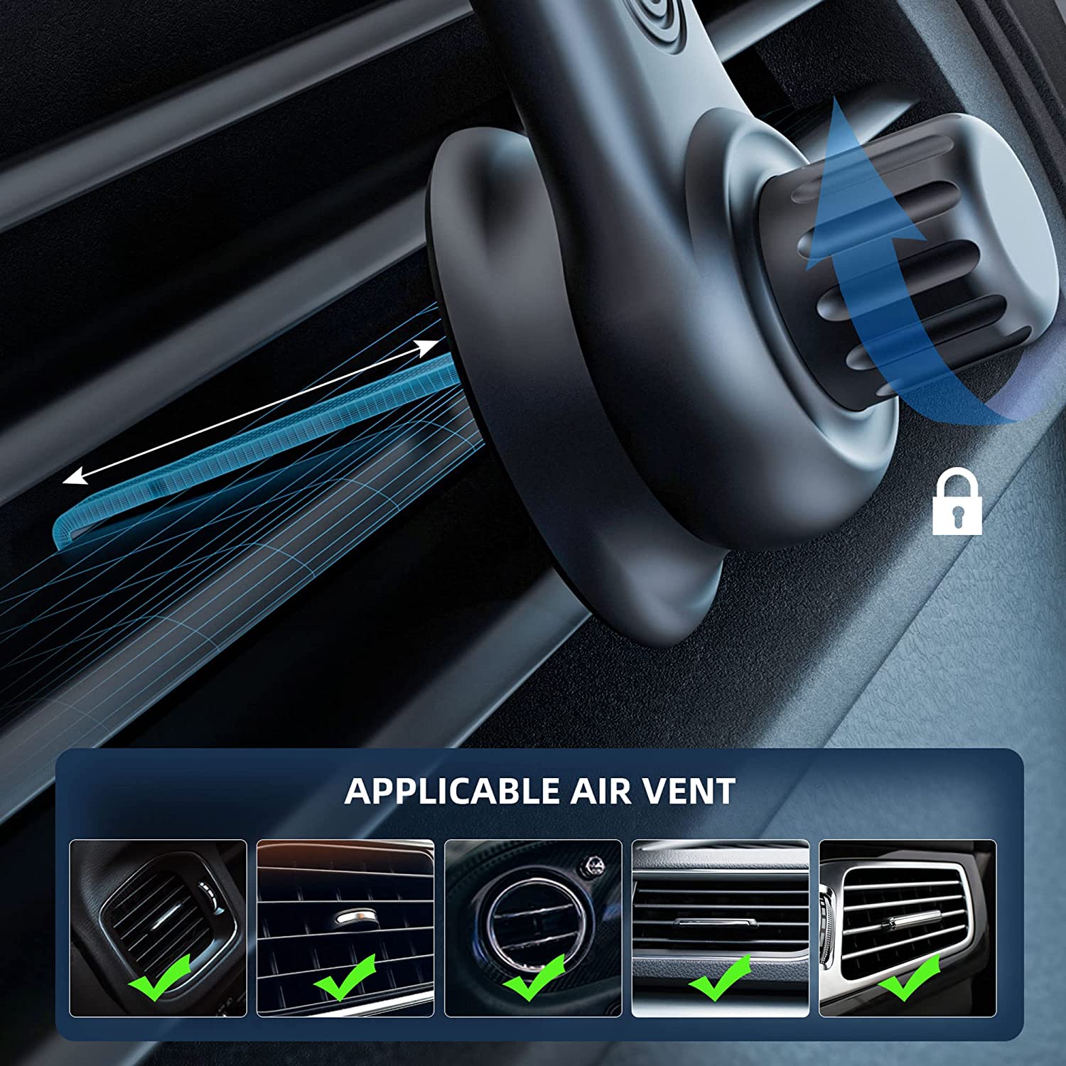 Air Car Mount(Vent)- MagSafe Compatible