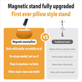 Magnetic stand pillow