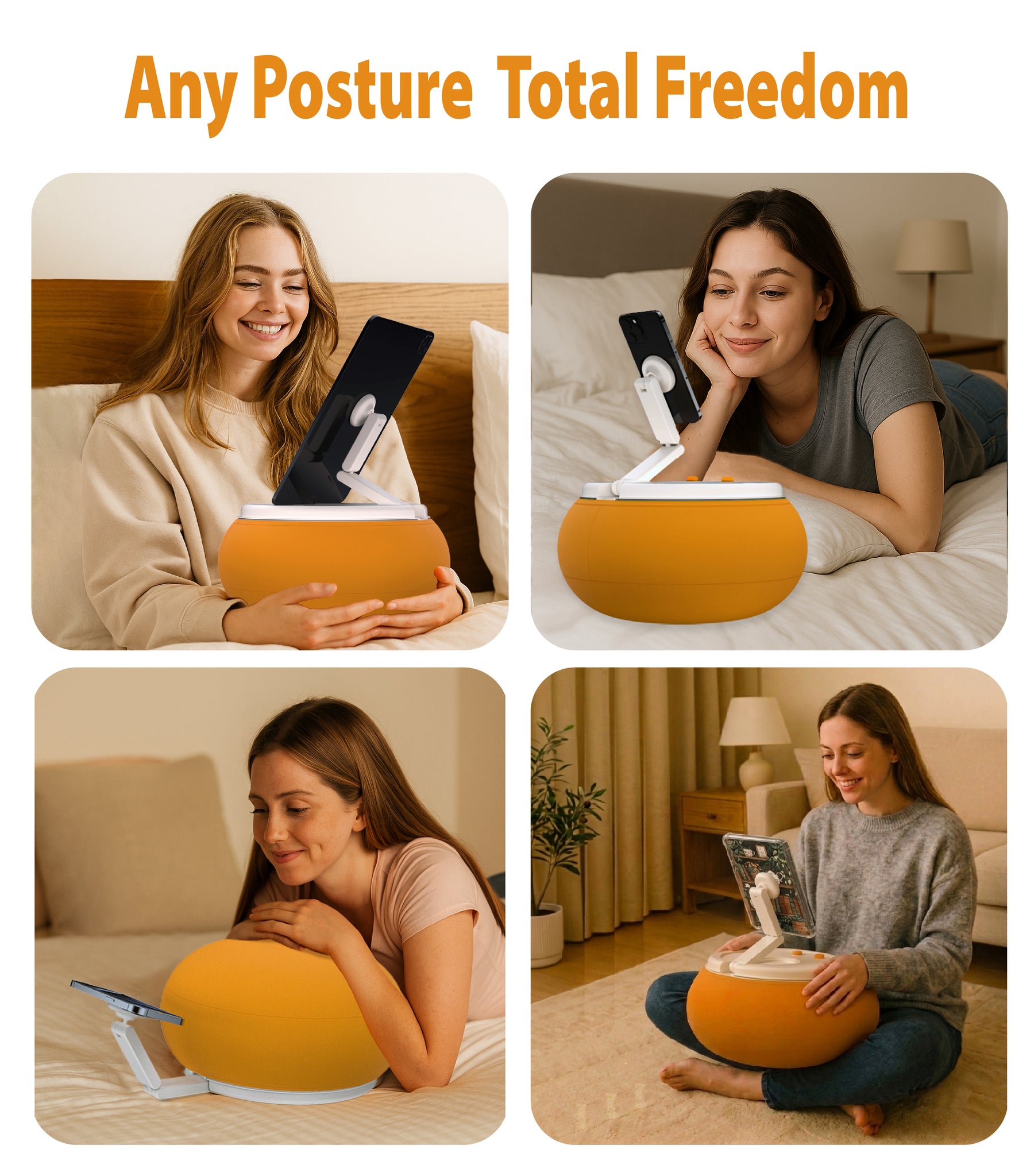 Magnetic stand pillow