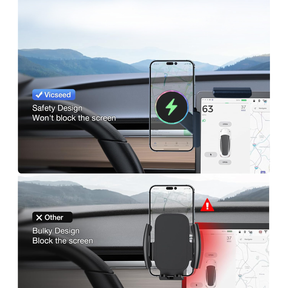 Tesla Phone Mount:Magnetic wireless charging,car mount