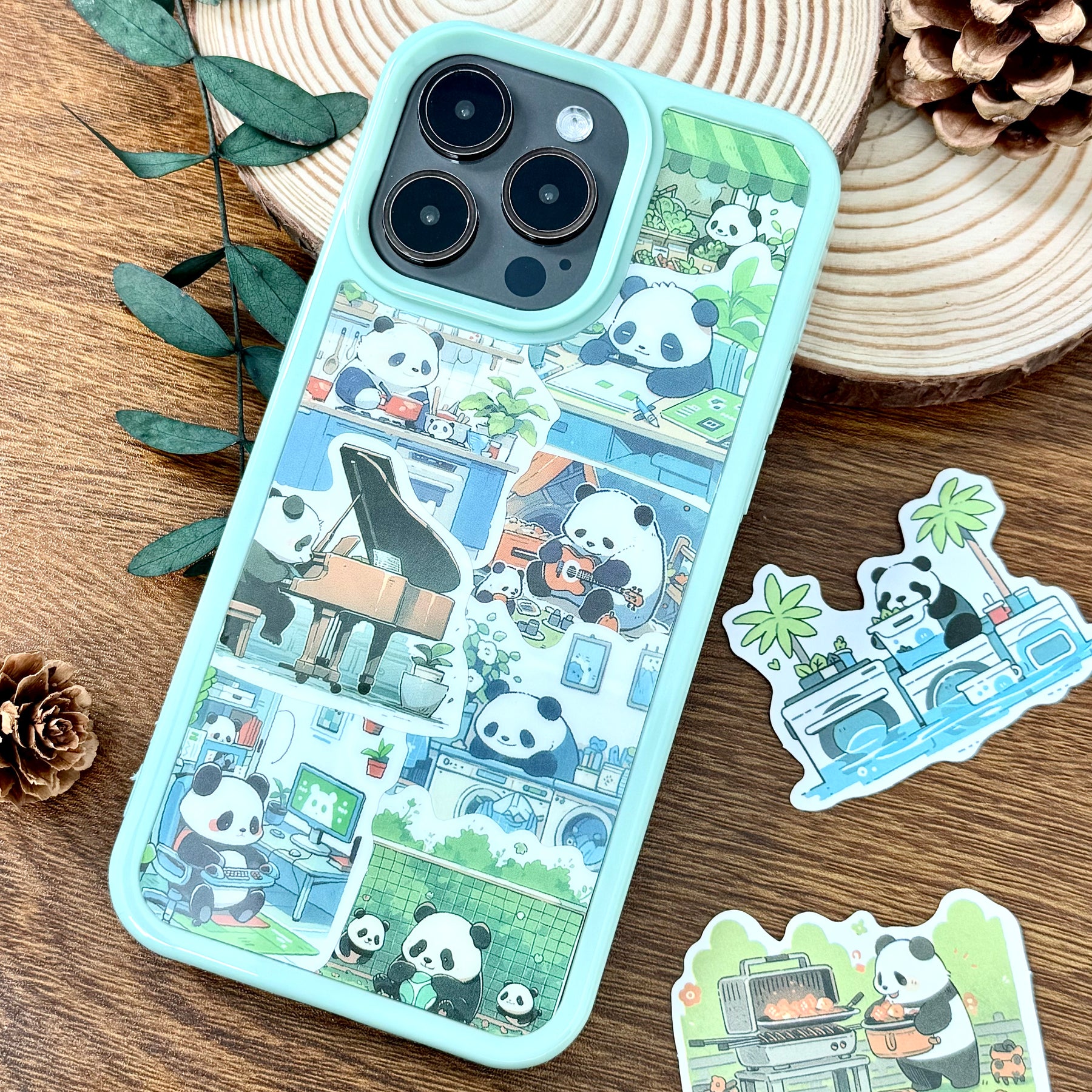 DIY Phone Case (Panda Cheer)