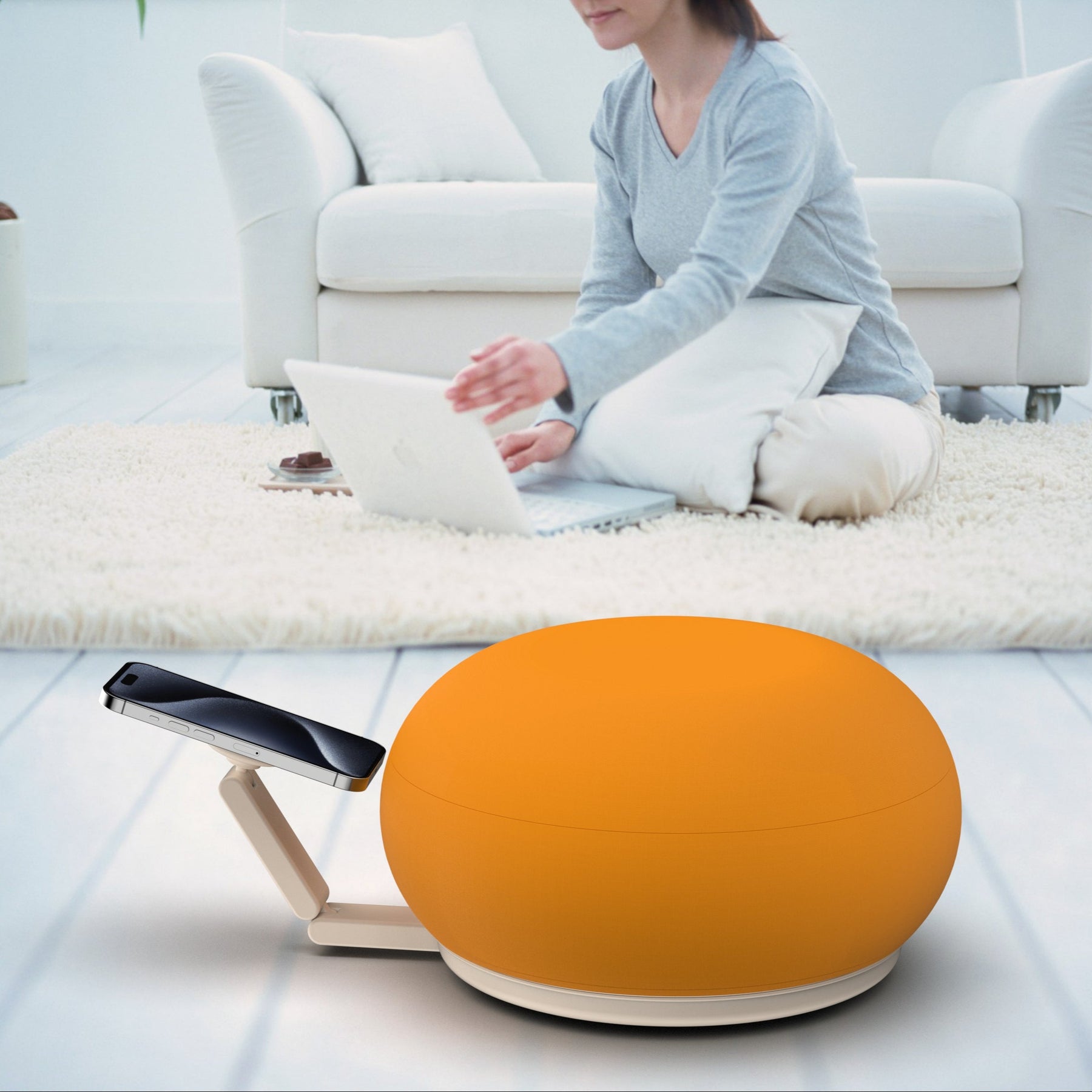 Magnetic stand pillow