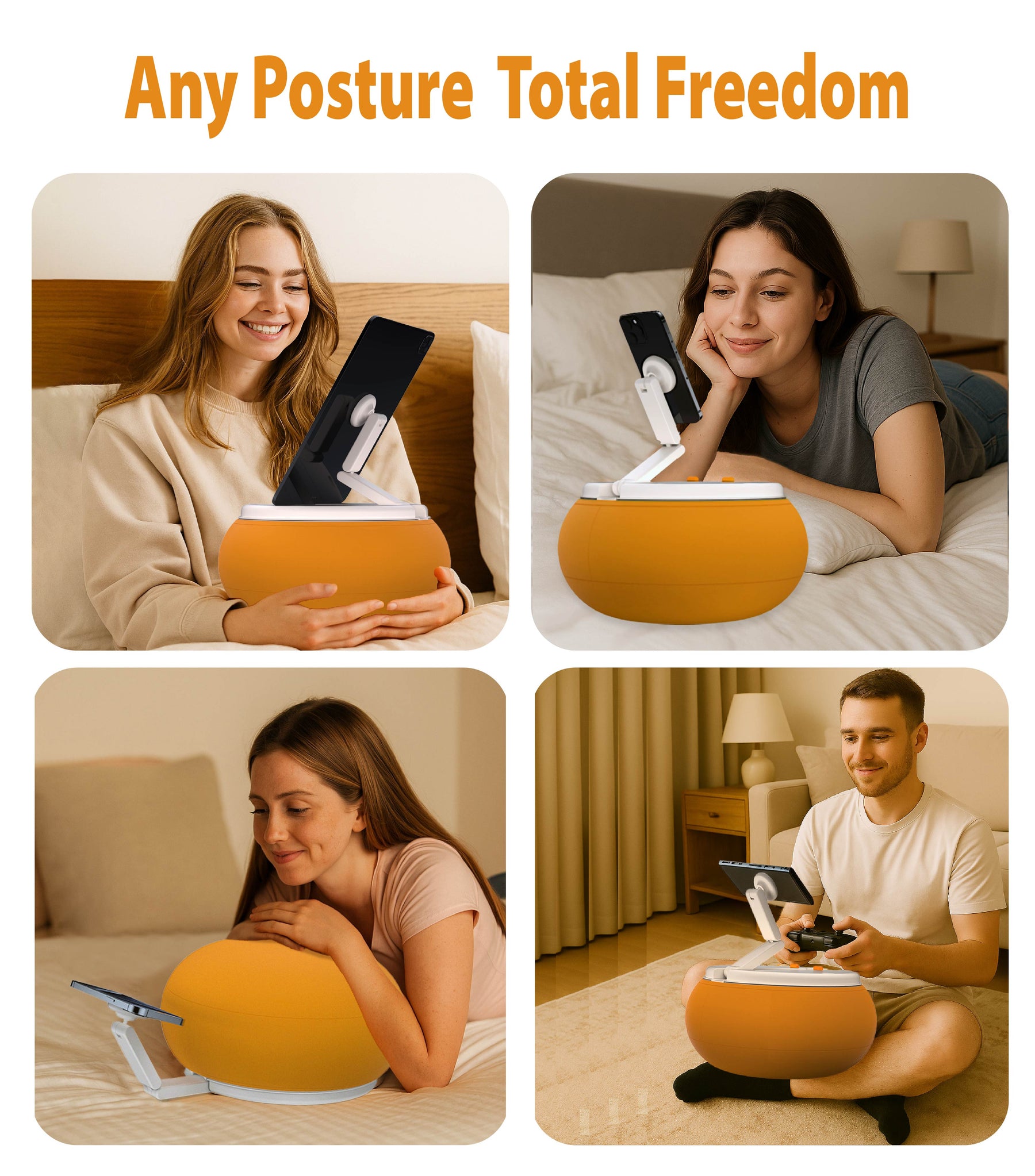 Magnetic stand pillow