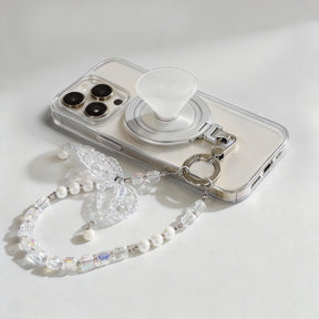 Magnetic Grip Strap/ Charm - Swappable Grip Base Stand with Strap Hook for Phones & Kindles