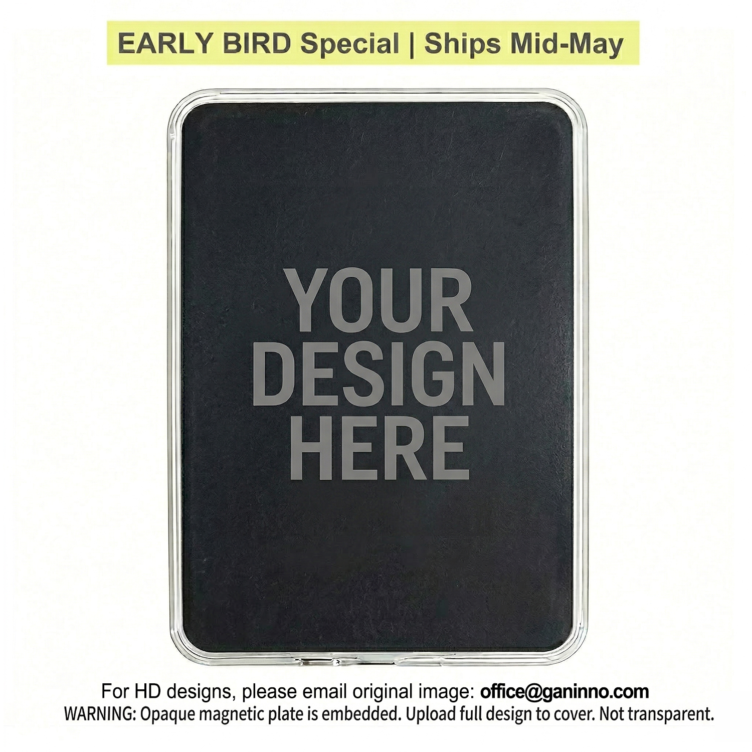 Ganinno® Custom Kindle/Kobo Fully Magnetic Case – Design Your Own (Premium Soft-Touch Finish)