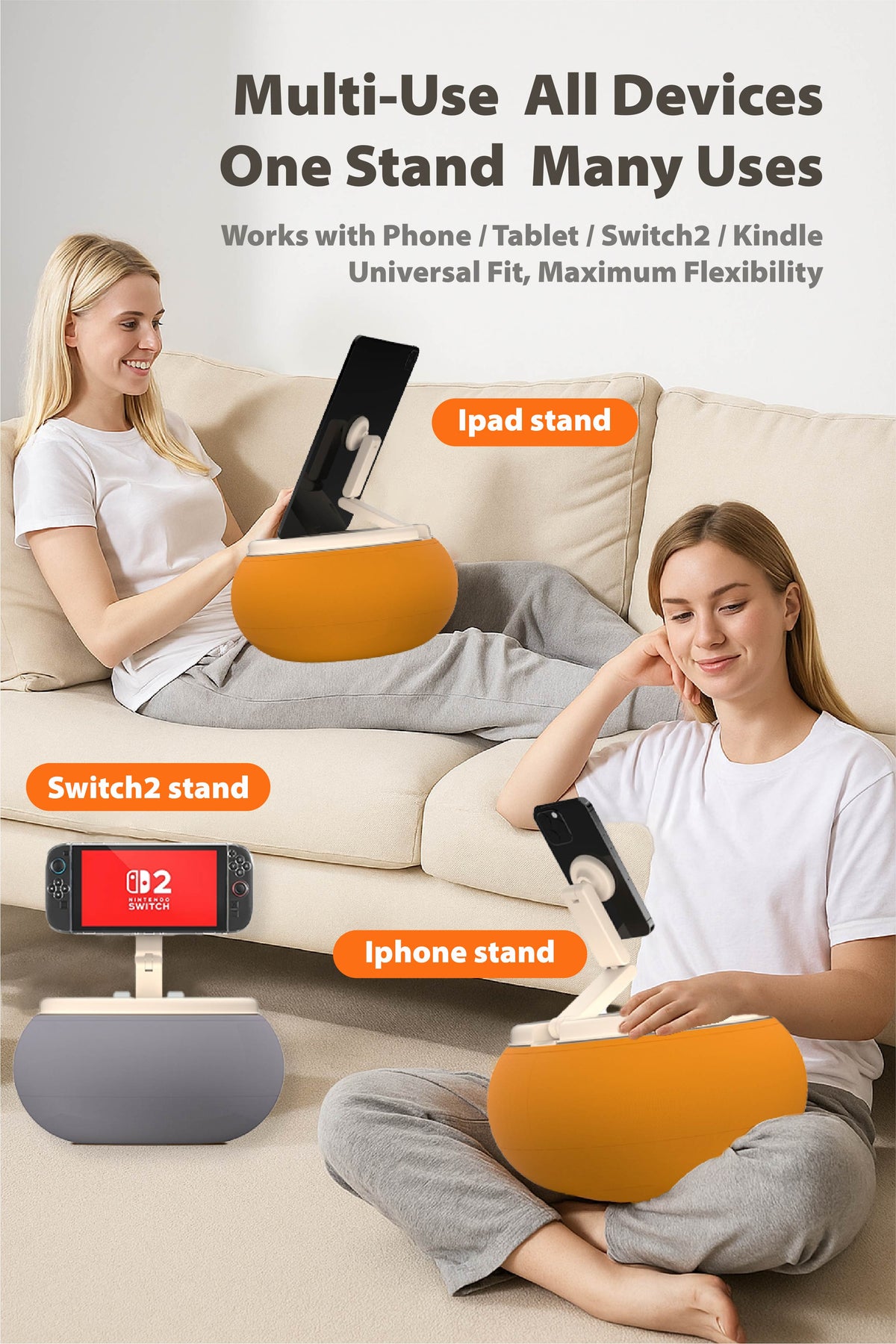 Magnetic stand pillow