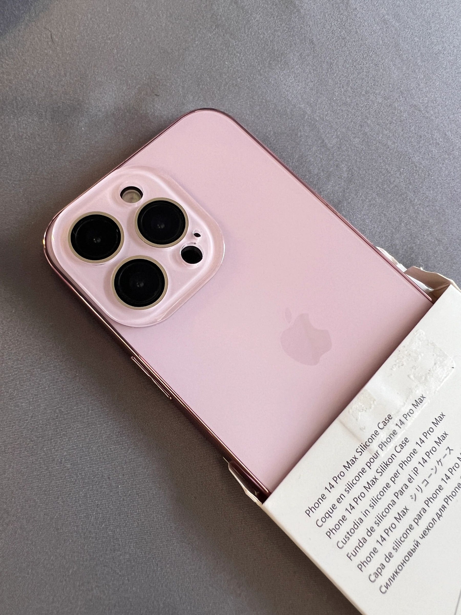 Funda de silicona iPhone 14 Pro Max (rosa) 