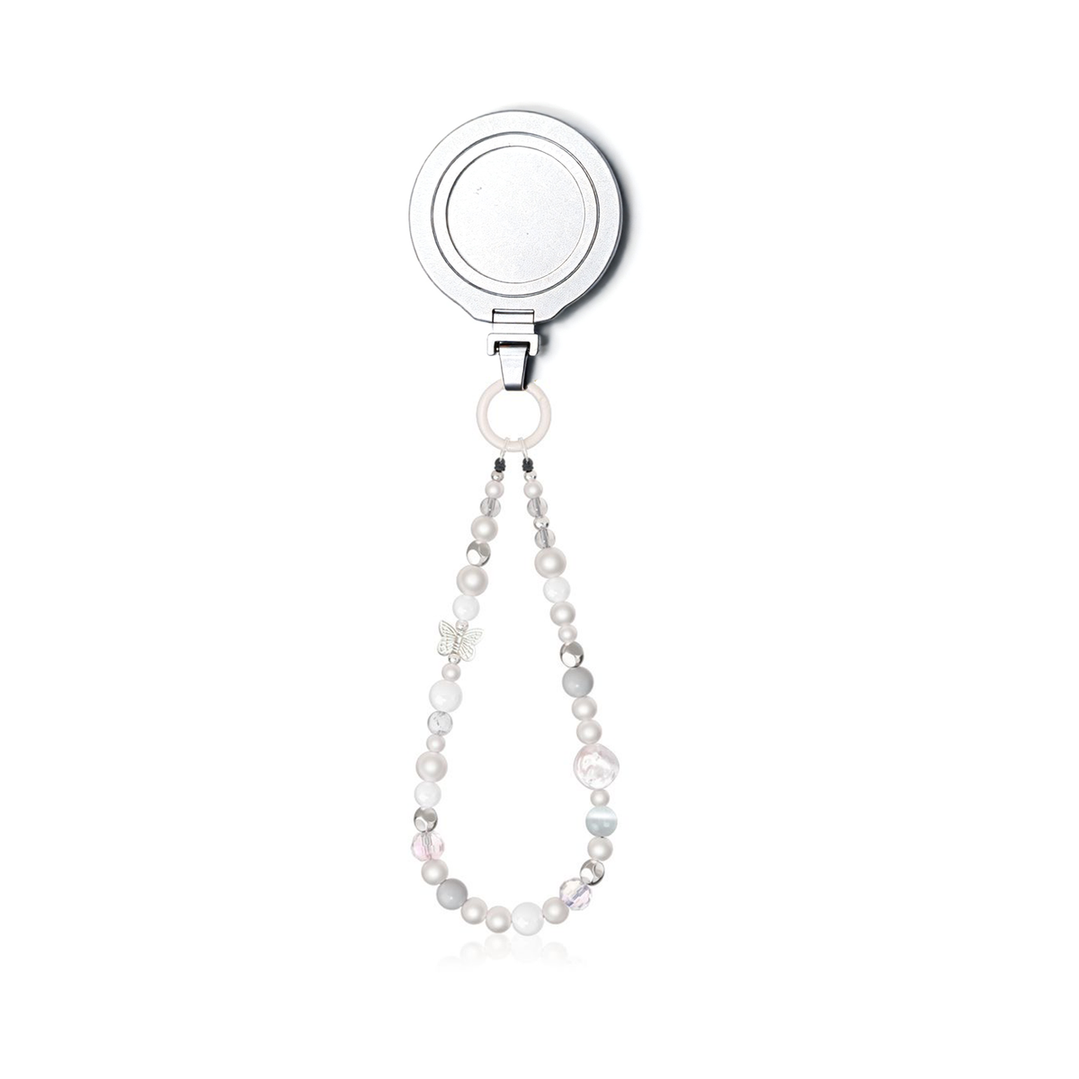 Magnetic Grip Strap/ Charm - Swappable Grip Base Stand with Strap Hook for Phones & Kindles Ganinno