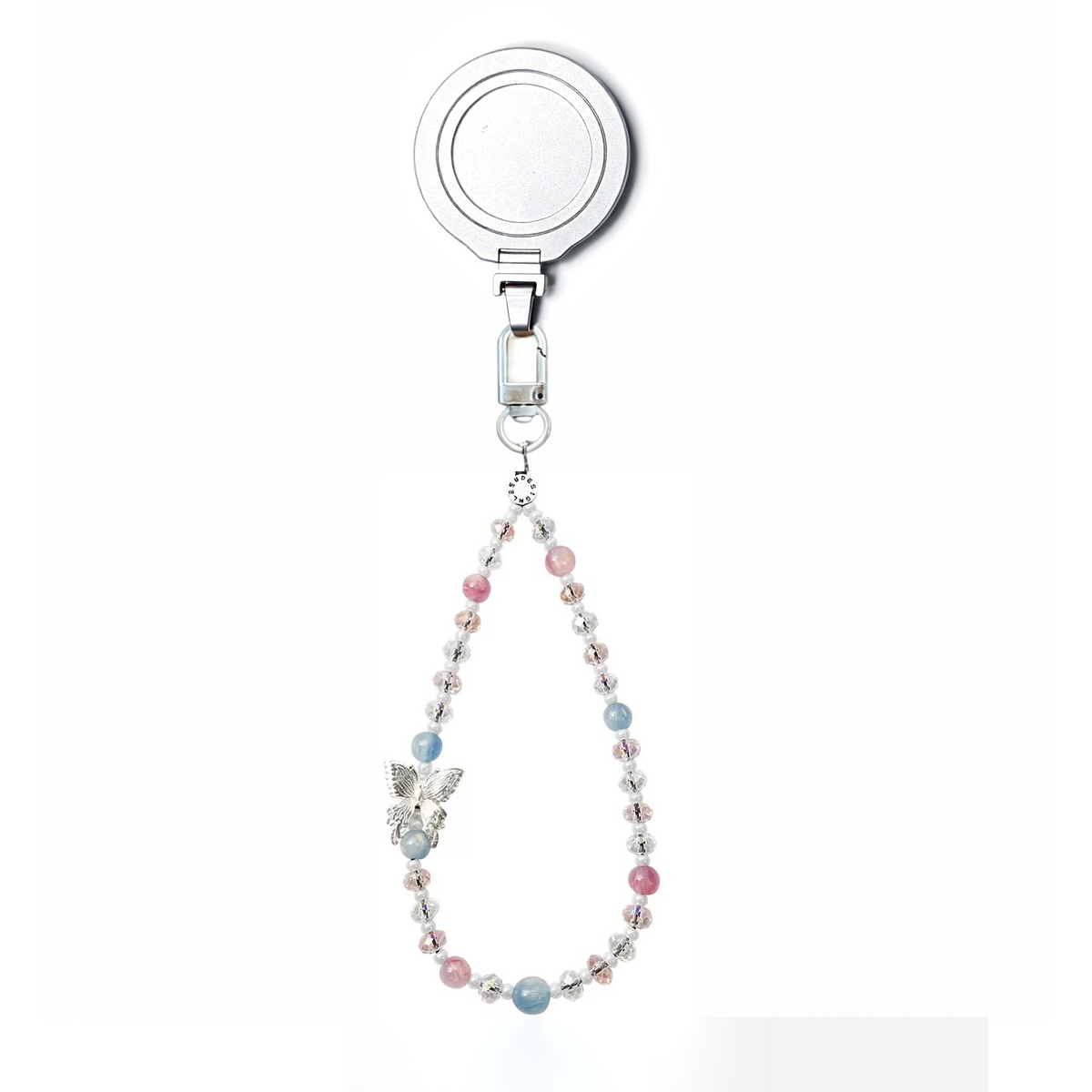 Magnetic Grip Strap/ Charm - Swappable Grip Base Stand with Strap Hook for Phones & Kindles Ganinno