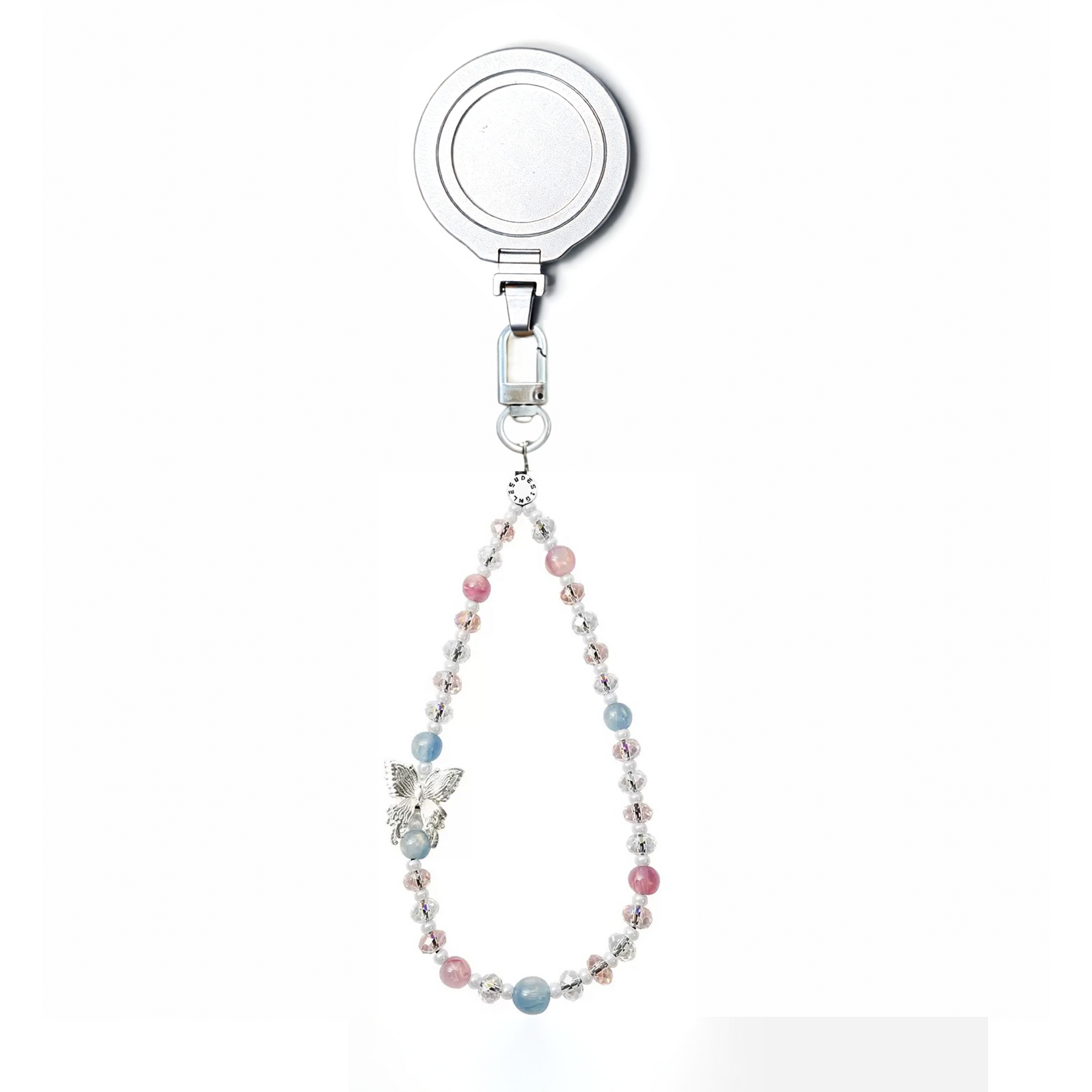 Magnetic Grip Strap/ Charm - Swappable Grip Base with Strap Hook for Phones & Kindles