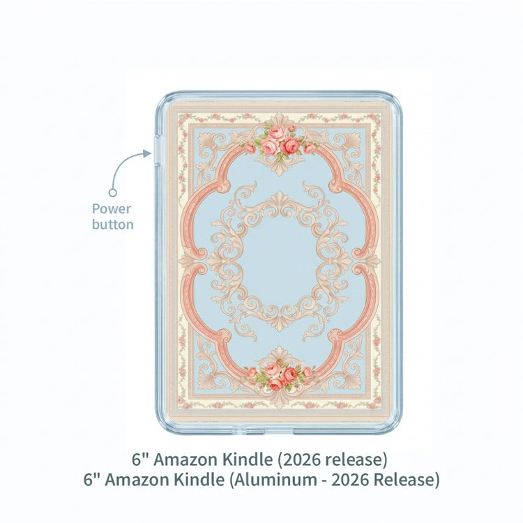 Ganinno® The Heirloom Frame - Vintage Rose Kindle/Kobo Case (Premium Soft-Touch Finish)
