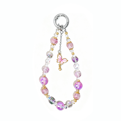Lavender Butterfly Wrist Charm