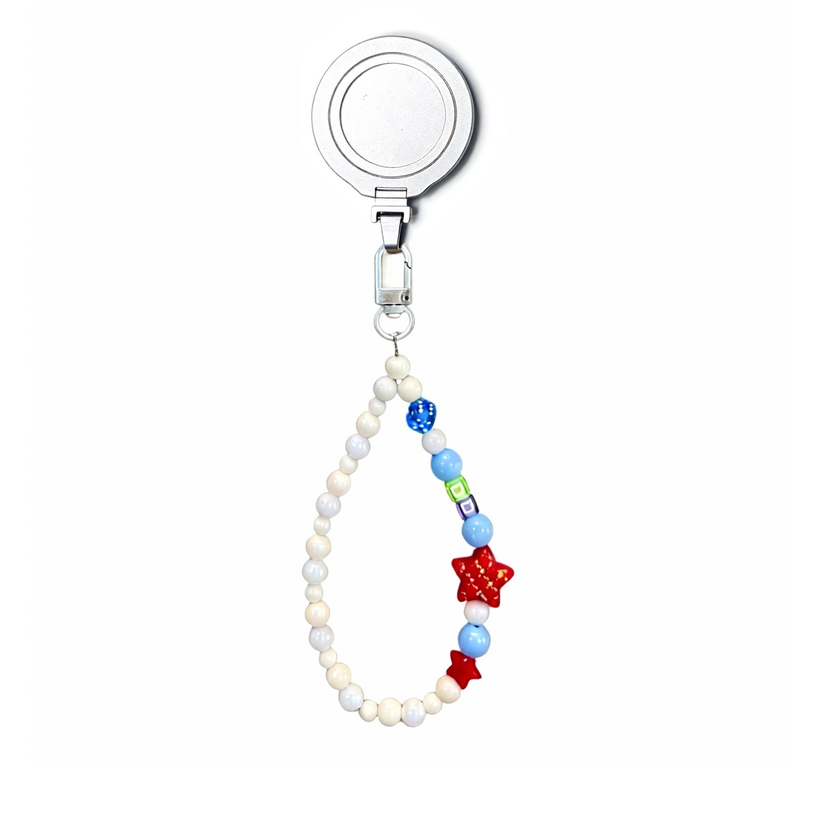 Magnetic Grip Strap/ Charm — Swappable Grip Base with Strap Hook for Phones & Kindles (Includes Pop-grip)