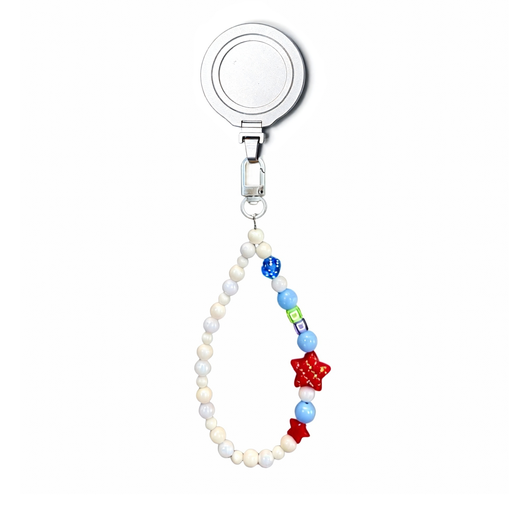 Magnetic Grip Strap/ Charm - Swappable Grip Base with Strap Hook for Phones & Kindles