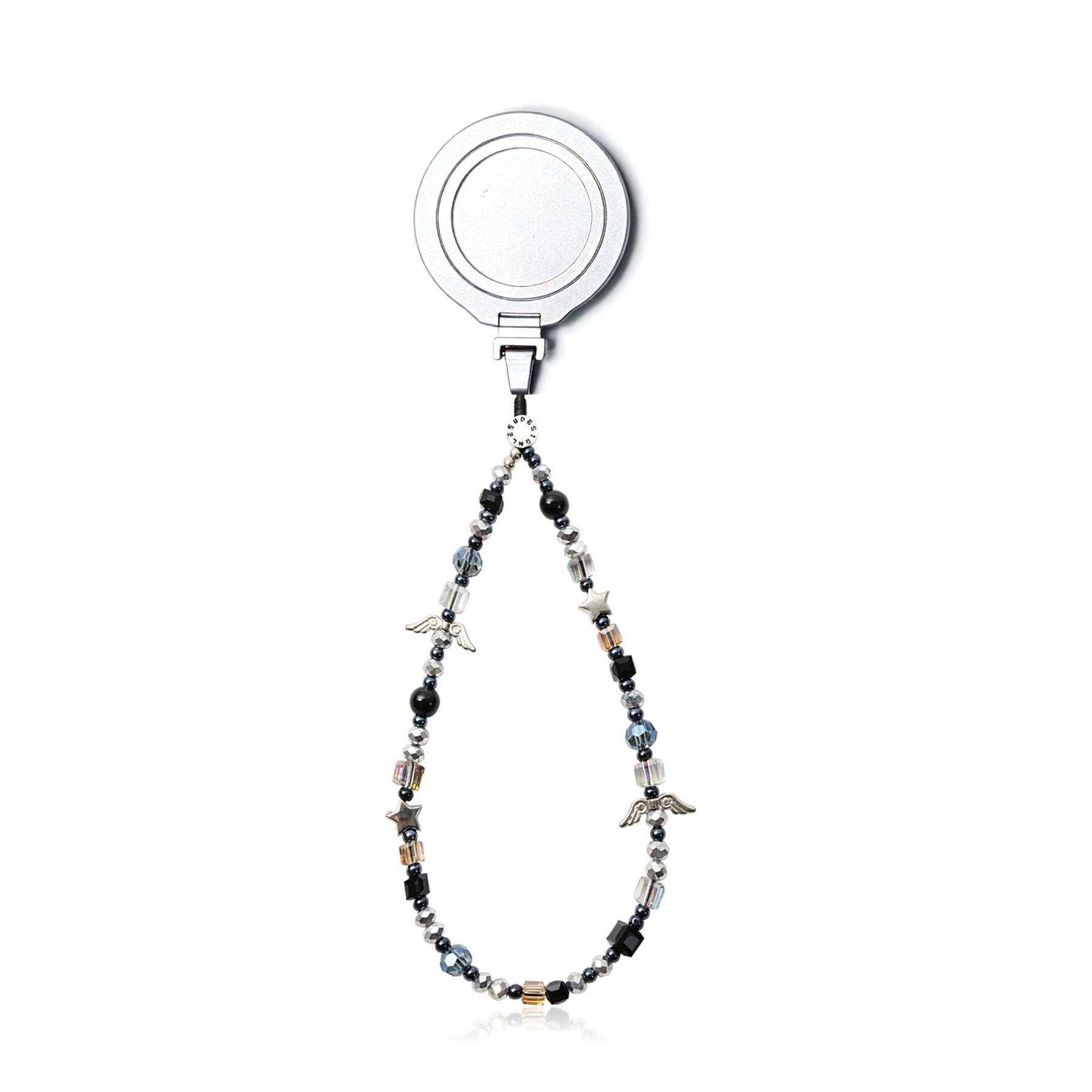 Magnetic Grip Strap/ Charm - Swappable Grip Base with Strap Hook for Phones & Kindles