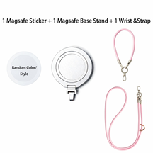 Magnetic Grip Strap/ Charm - Swappable Grip Base Stand with Strap Hook for Phones & Kindles