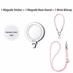 Magnetic Grip Strap/ Charm - Swappable Grip Base Stand with Strap Hook for Phones & Kindles