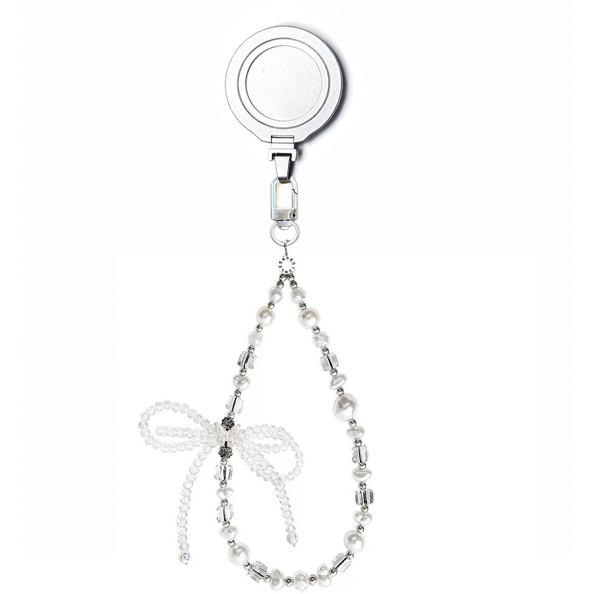 Magnetic Grip Strap/ Charm — Swappable Grip Base with Strap Hook for Phones & Kindles (Includes Pop-grip)