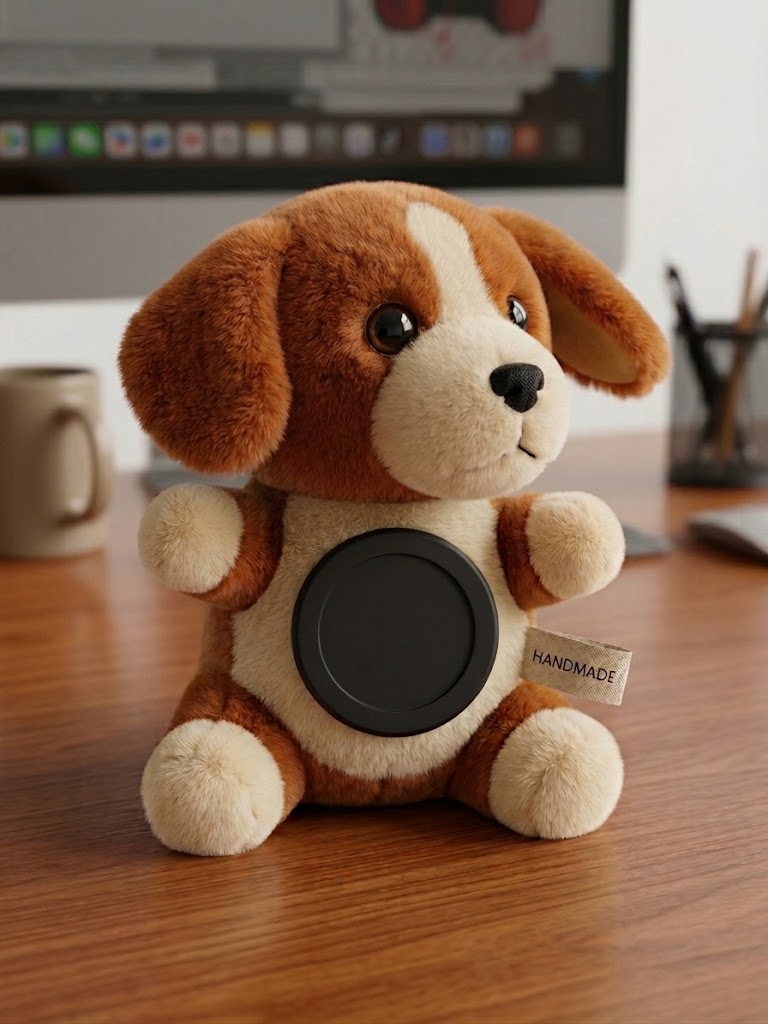 （Ships mid-November.）Plush Doll Magnetic Phone/Kindle/Kobo Grip & Foldable MagSafe Stand