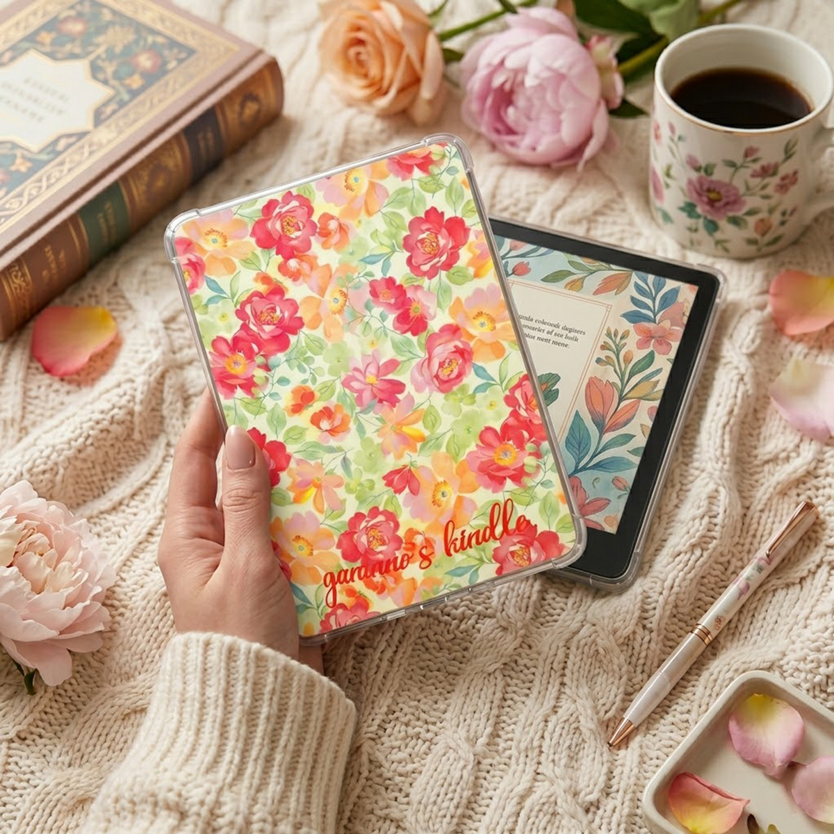 Ganinno® Custom Kindle Magnetic Case – Design Your Own (Upgraded Matte Finish)