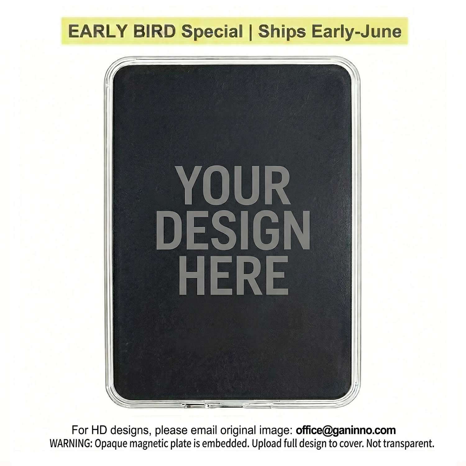 Ganinno® Custom Kindle/Kobo Fully Magnetic Case – Design Your Own (Premium Soft-Touch Finish)