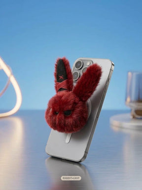 （Ships mid-November.）Plush Doll Magnetic Phone/Kindle/Kobo Grip & Foldable MagSafe Stand