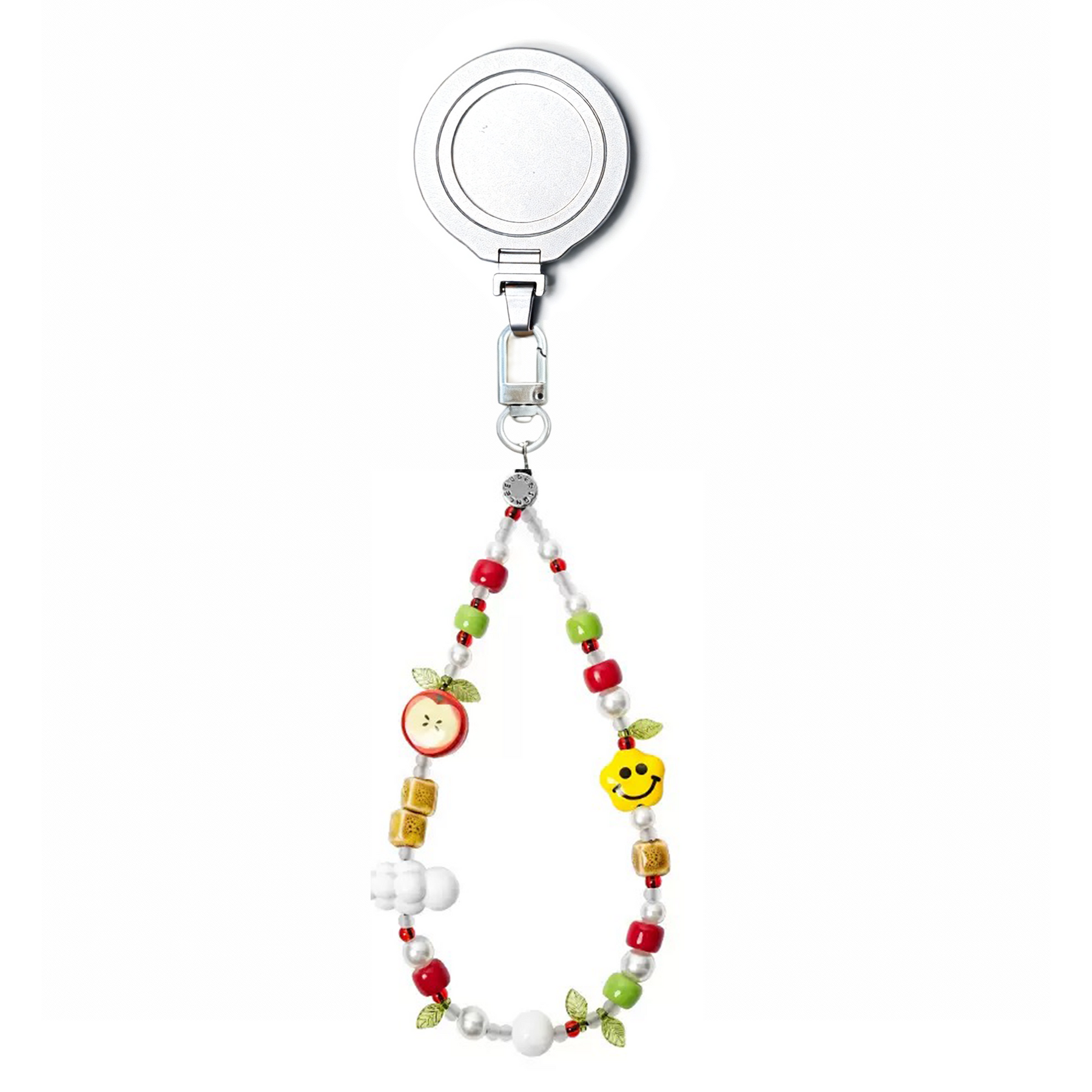 Magnetic Grip Strap/ Charm - Swappable Grip Base with Strap Hook for Phones & Kindles