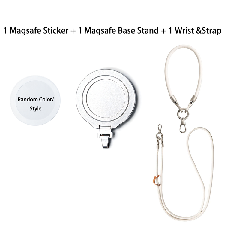 Magnetic Grip Strap/ Charm - Swappable Grip Base Stand with Strap Hook for Phones & Kindles Ganinno