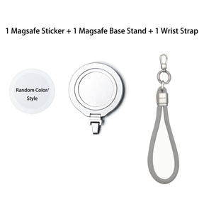 Magnetic Grip Strap/ Charm - Swappable Grip Base Stand with Strap Hook for Phones & Kindles