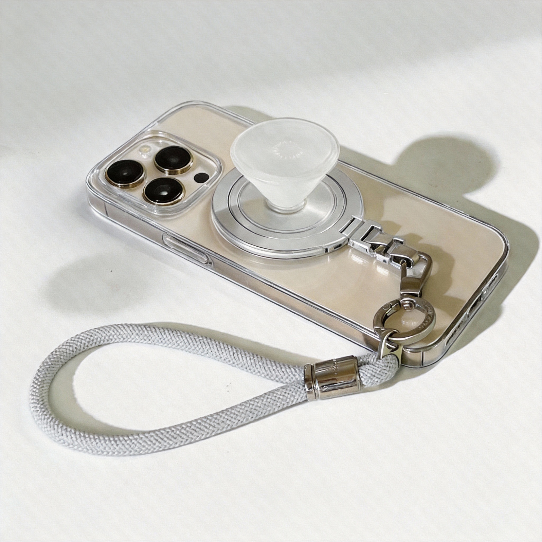 Braided Wrist Strap – Grey