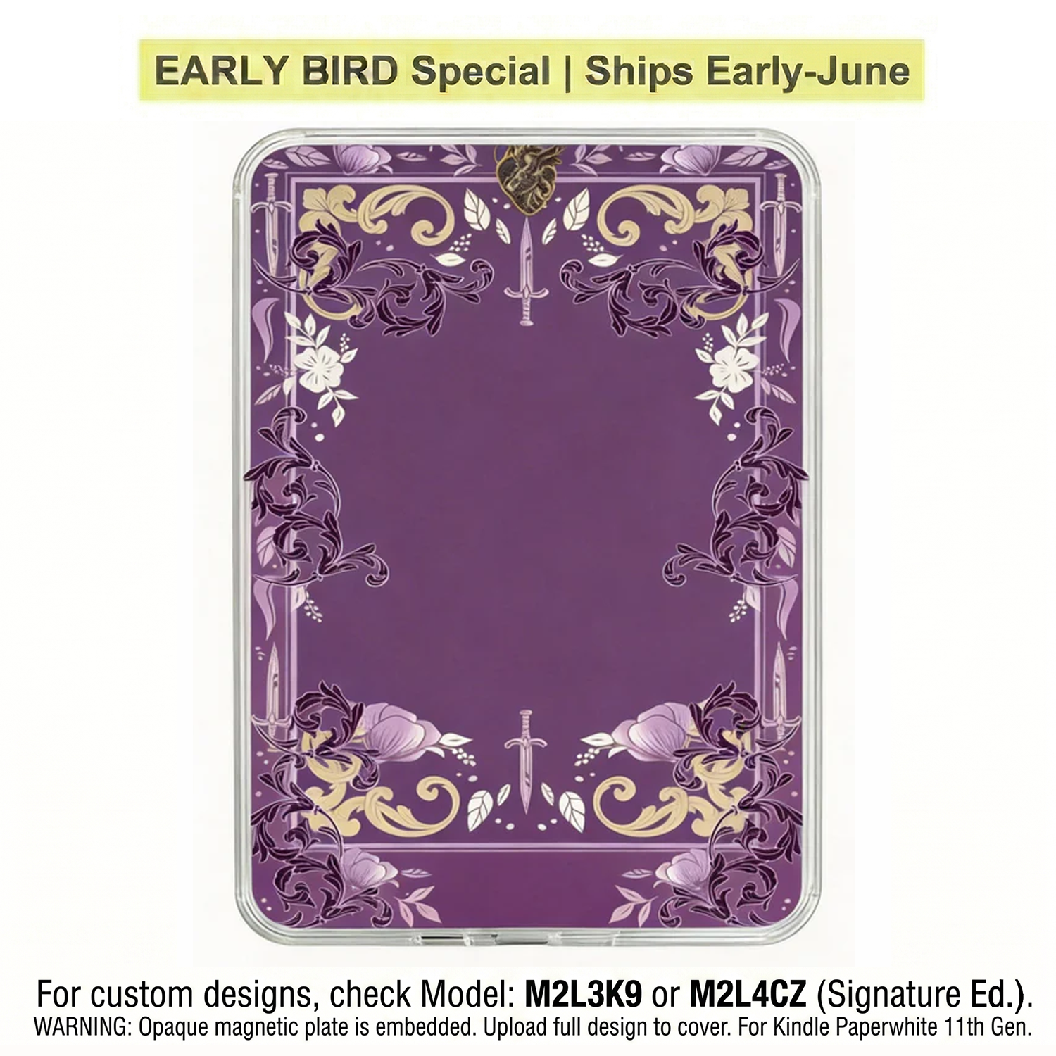 Ganinno® The Shadow Heart Case - 12th/ 11th Gen Kindle MagSafe Case