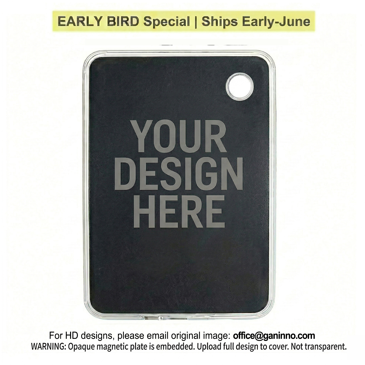 Ganinno® Custom Kindle/Kobo Fully Magnetic Case – Design Your Own (Premium Soft-Touch Finish)