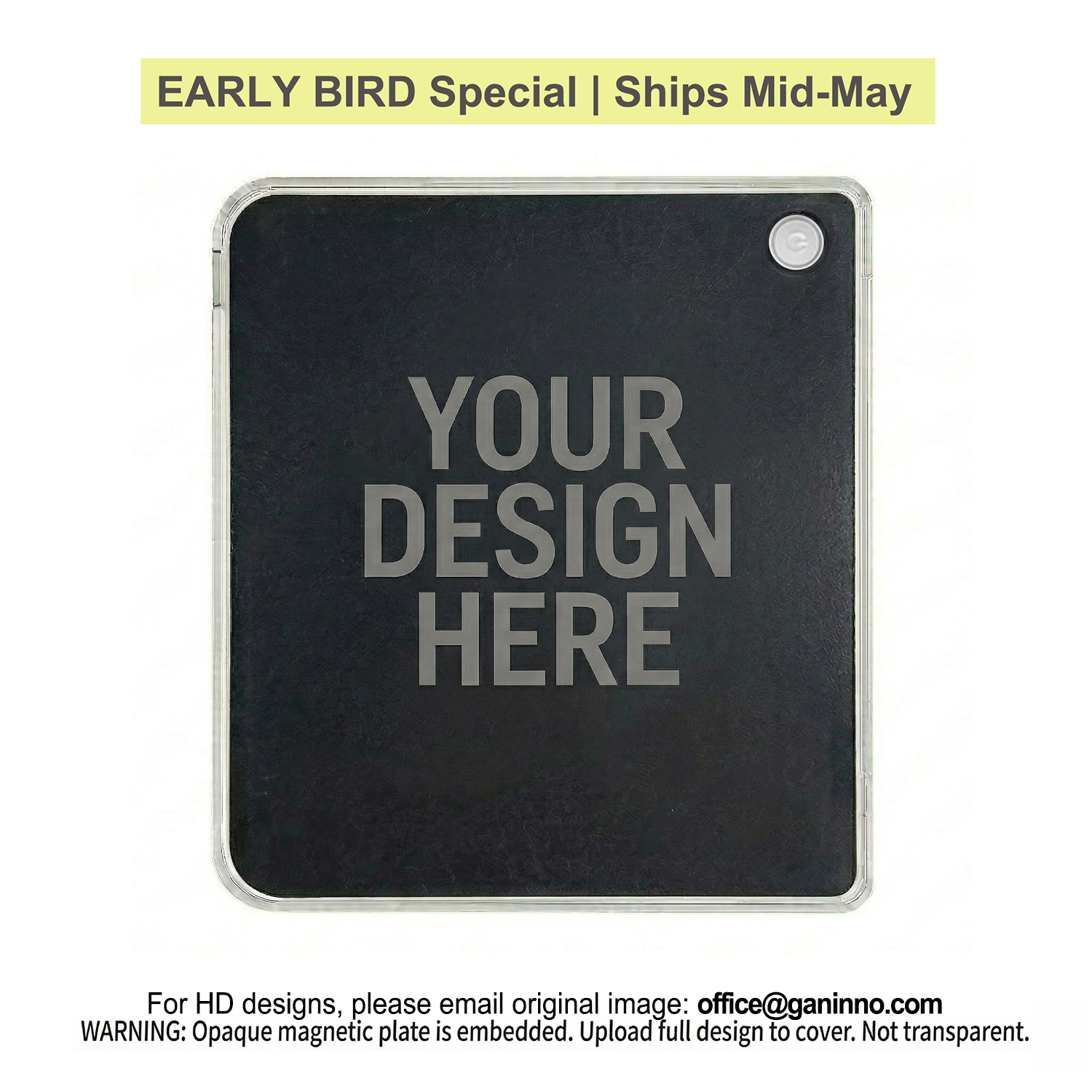 Ganinno® Custom Kindle/Kobo Fully Magnetic Case – Design Your Own (Premium Soft-Touch Finish)
