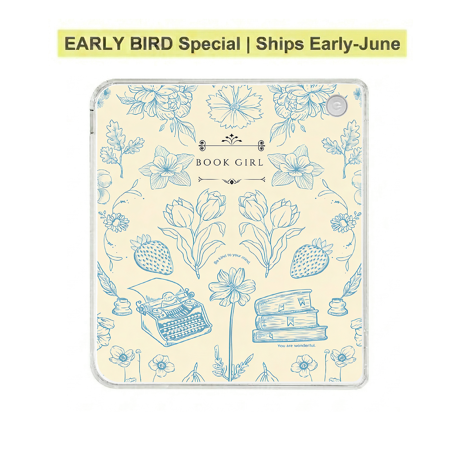 Ganinno® Book Girl- 12th/ 11th Gen Kindle MagSafe Case