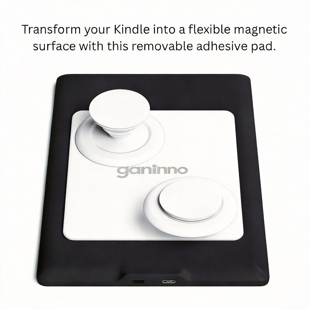 Ganinno® Universal MagSafe Upgrade Plate for Kindle & Kobo — No Case Needed! - Apply to the outside of your case for 100% magnetic power. Ganinno