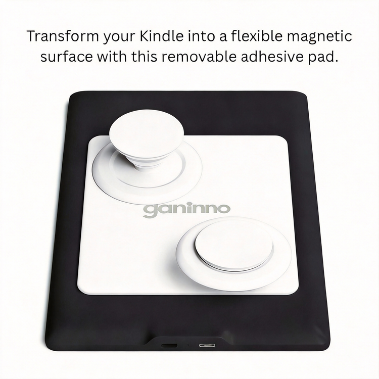 Ganinno® Universal MagSafe Upgrade Plate for Kindle & Kobo — No Case Needed! - Apply to the outside of your case for 100% magnetic power. Ganinno