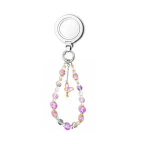 Magnetic Grip Strap/ Charm - Swappable Grip Base with Strap Hook for Phones & Kindles